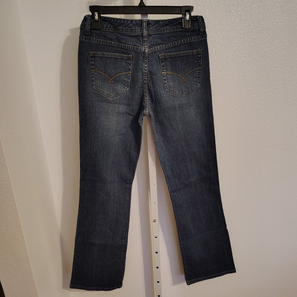 Personal Identity Junior's Bootcut Jeans Size 9 Stretch Cotton Spandex Dark Wash